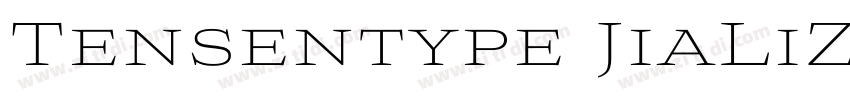 Tensentype JiaLiZhon字体转换